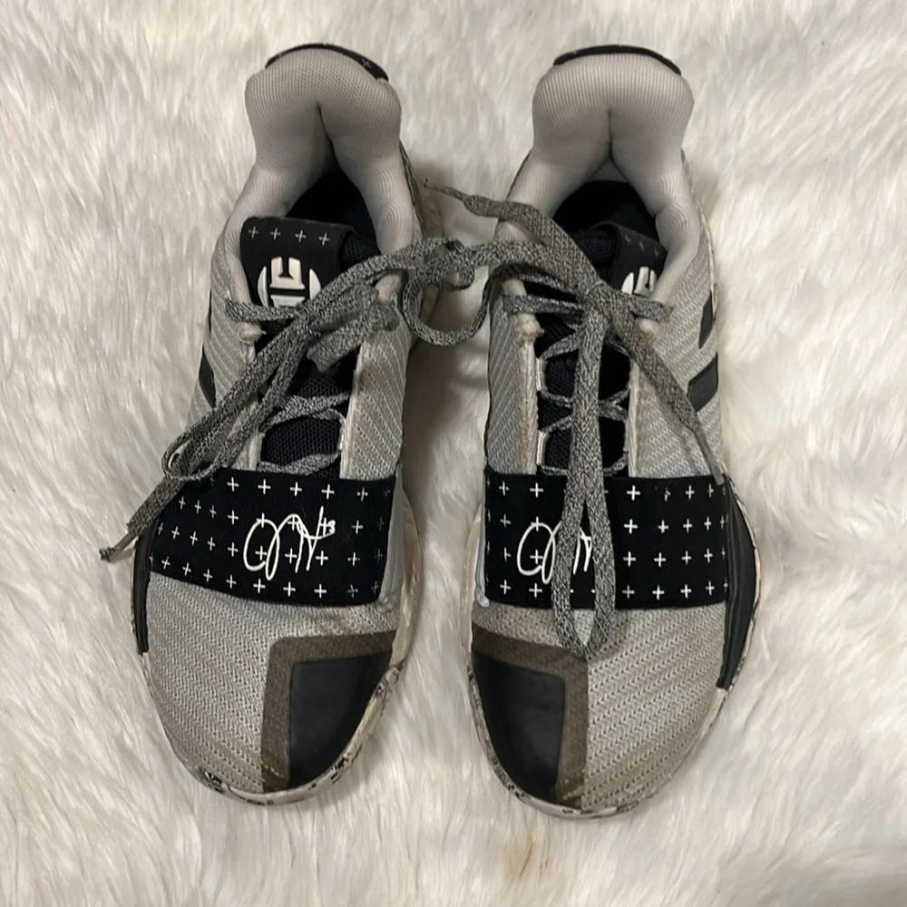 Adidas Harden Volume 3 Supernova Sneakers Kids Gray Black Size 3 1/2